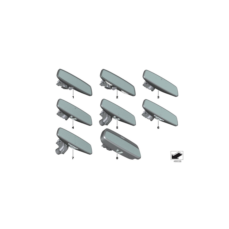 Genuine BMW 51167951565 G29 Rearview Mirror Ec / Fla (Inc. X3 30i, 320i 1.6 & X3 18d) | ML Performance EU