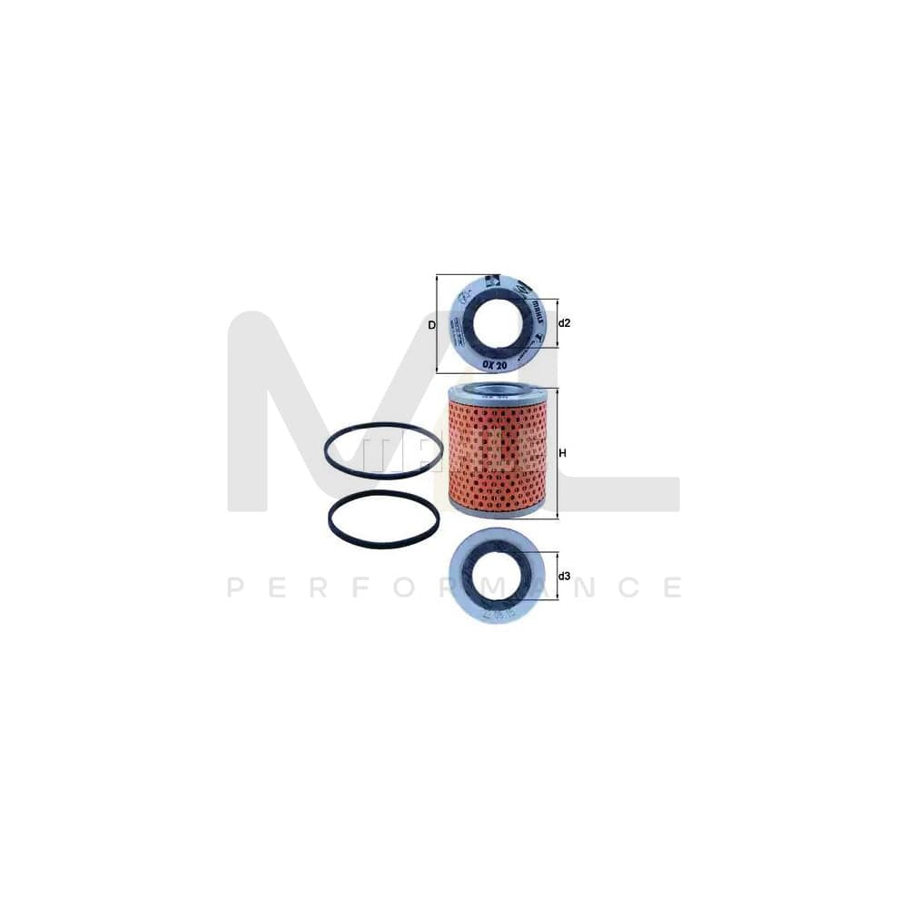MAHLE ORIGINAL OX 20 Oil Filter | ML Performance Car Parts