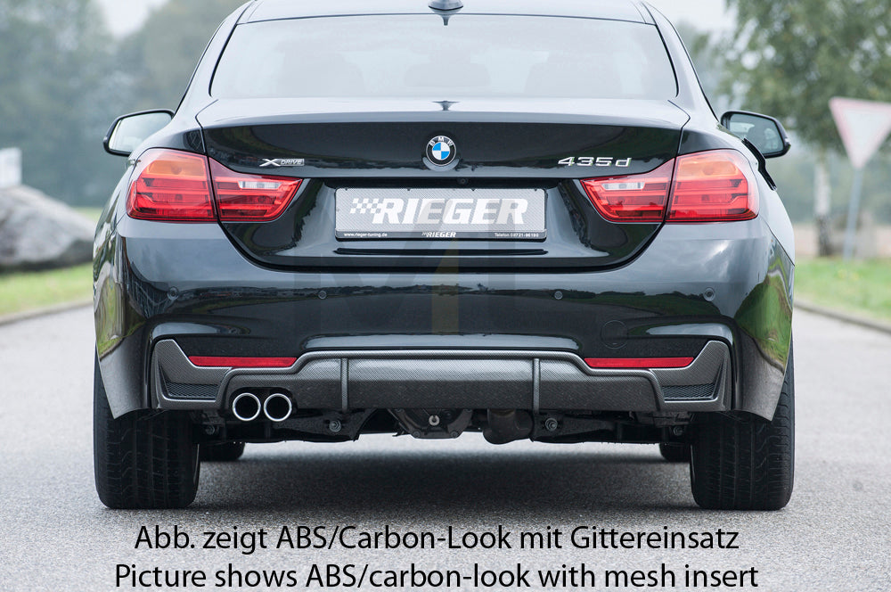 Rieger 00088055 BMW 4 Series F32 F33 F36 Rear Diffuser 8 | ML Performance EU Car Parts