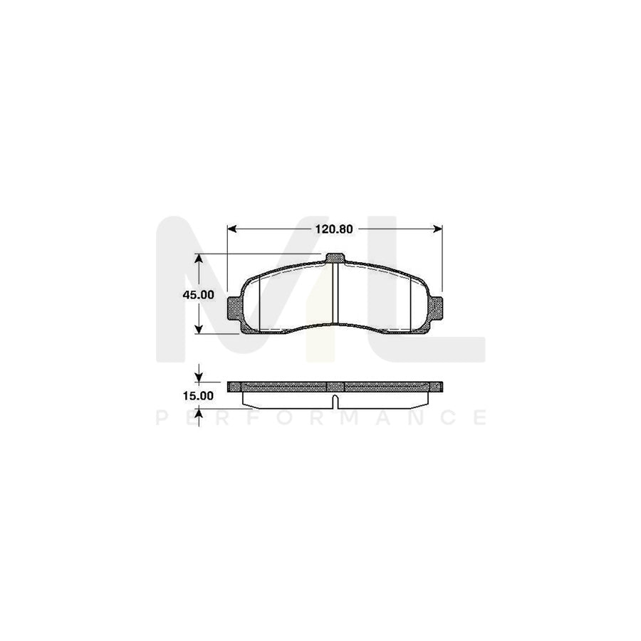 Bosch 0986Tb2239 Brake Pad Set For Nissan Micra Ii Hatchback (K11) Excl. Wear Warning Contact, With Bolts, With Accessories | ML Performance Car Parts