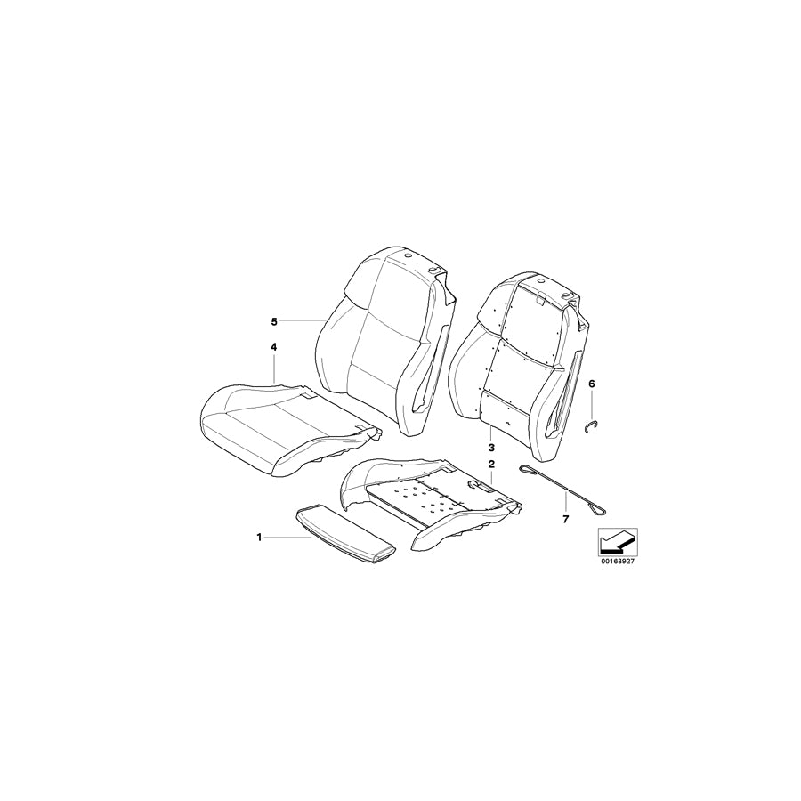 Genuine BMW 52108038625 E93 E93 Seat Cover Leather Left BAMBUSBEIGE (Inc. & M3) | ML Performance EU Car Parts