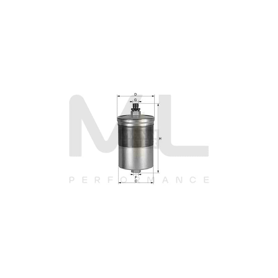 MANN-FILTER WK 830/3 x Fuel filter In-Line Filter | ML Performance Car Parts