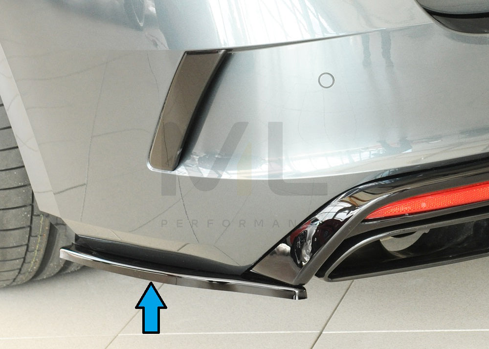 Rieger 00088256 Skoda NX Octavia RS Rear Side Splitter 1 | ML Performance EU Car Parts