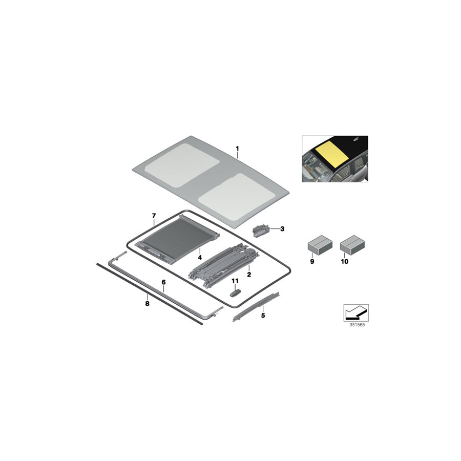 Genuine BMW 54107361009 I01 I01 Slipstream Deflector (Inc. i3s 120Ah Rex, i3 94Ah & i3s 94Ah Rex) | ML Performance EU Car Parts