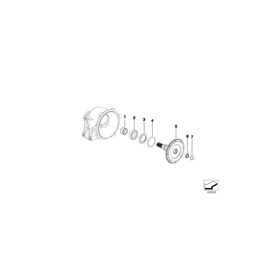 Genuine BMW 23008419302 BMW Lock Ring INS. INP. SHAFT (Inc. & M6 GT3) | ML Performance EU Car Parts