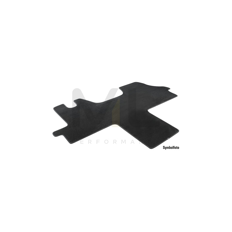 WALSER 80499 Floor mat set for CITROテ起 RELAY Textile, Front, Quantity: 1, Black | ML Performance Car Parts