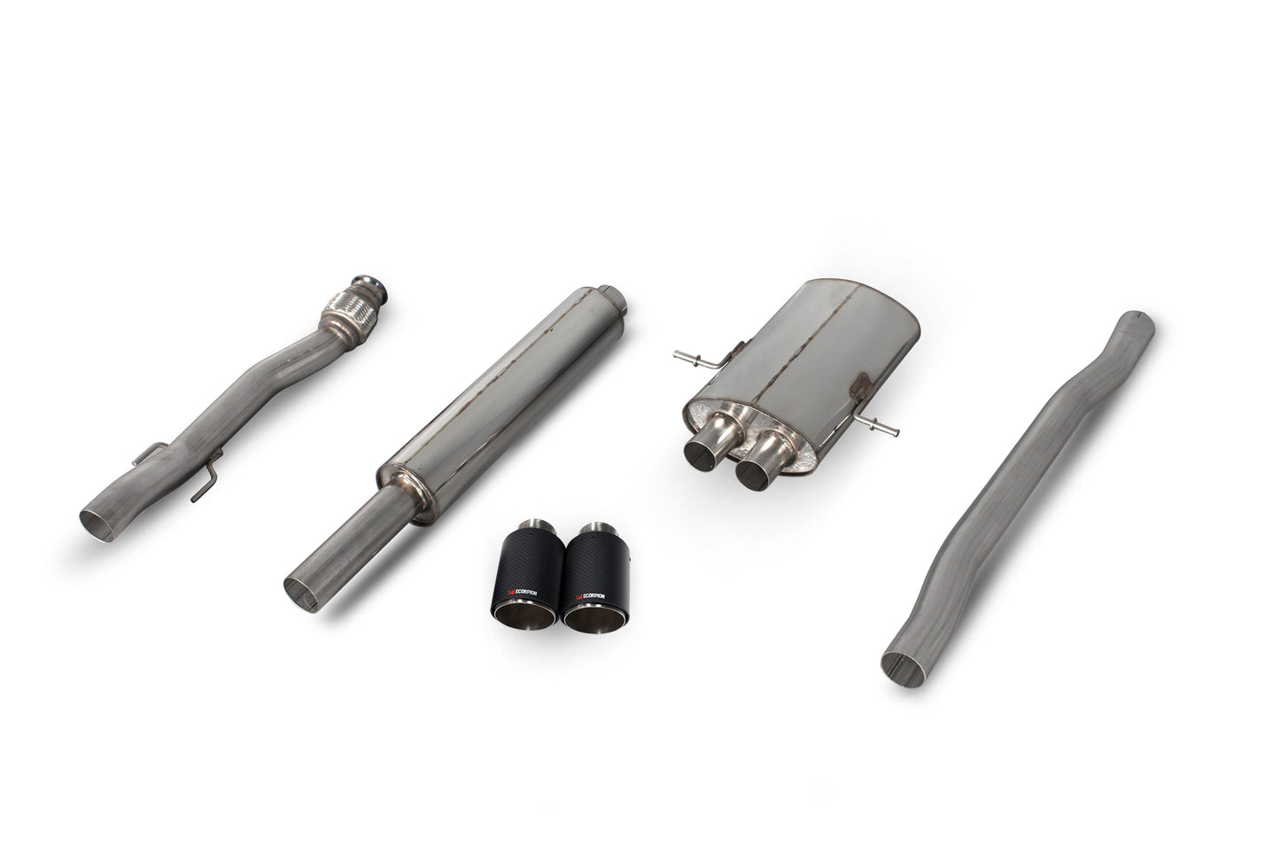 Scorpion SMN011CF Mini Resonated Cat-Back System (Cooper S R56 / R57 / R58 / R59) | ML Performance EU EU