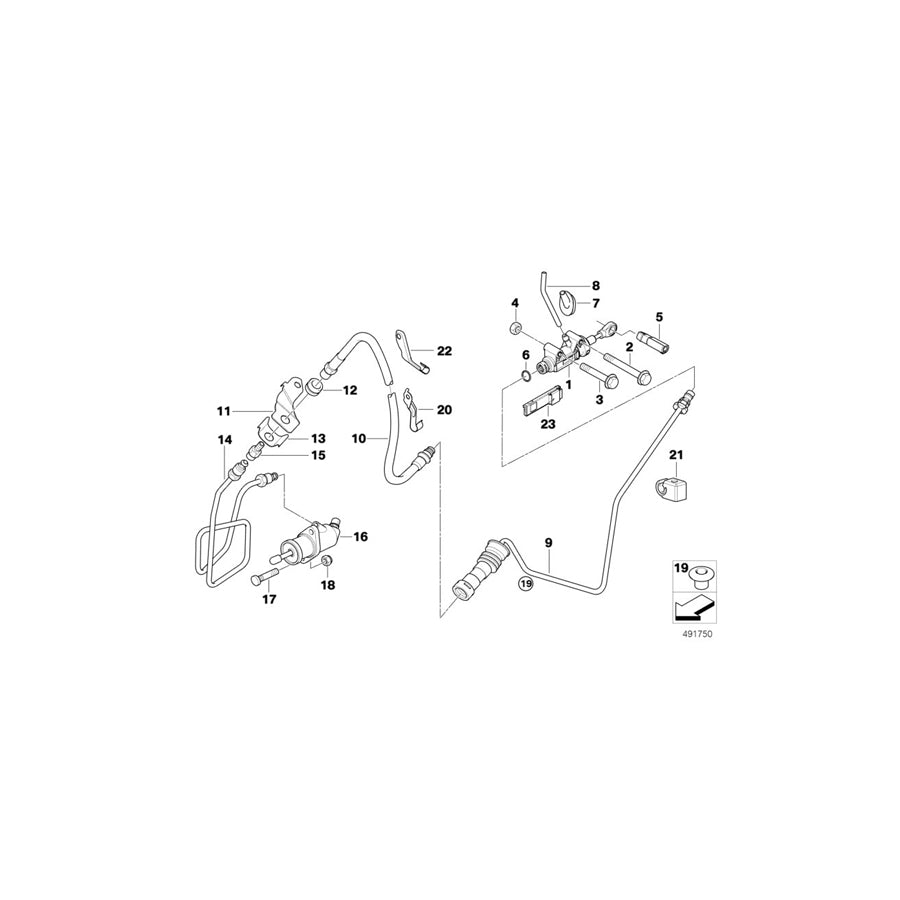 Genuine BMW 21523452675 E83 E83 Pressure Hose Assy (Inc. X3 3.0si, X3 2.5si & X3 2.0d) | ML Performance EU Car Parts
