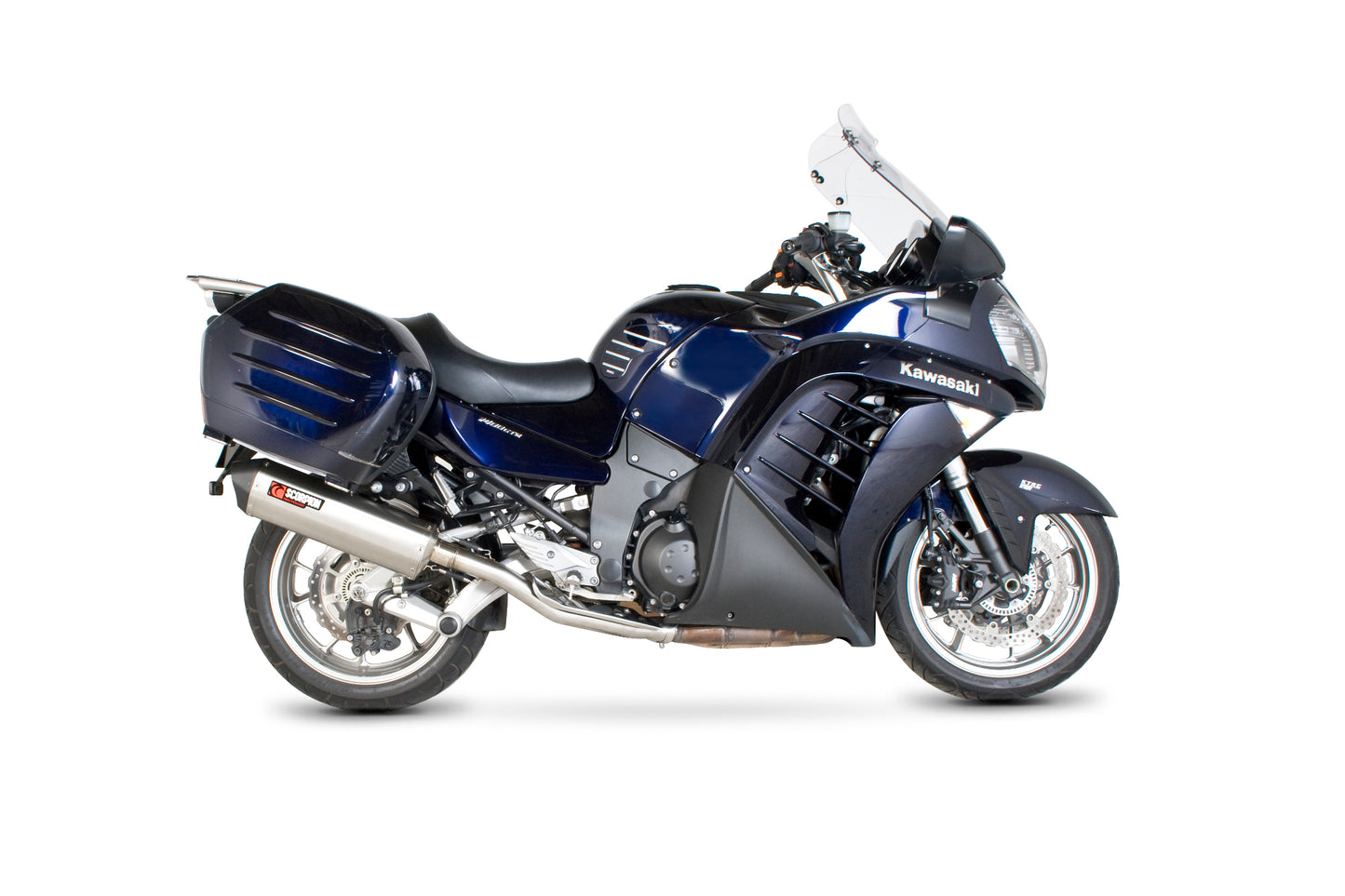 Scorpion RKA94SEO Kawasaki GTR1400 Serket Parallel Slip-On - Brushed Stainless Steel Sleeve | ML Performance EU EU