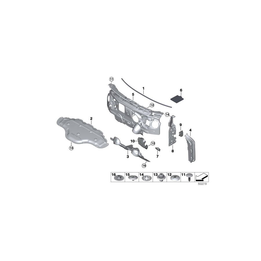 Genuine BMW 51487418074 F46 F48 F45 Soundproof., Dr Harness, A-Pillar, Rgt. (Inc. X2 18d, 118i & X1 20d) | ML Performance EU Car Parts