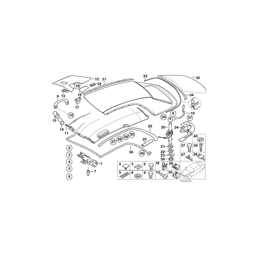 Genuine BMW 54218228926 E46 Lever Right (Inc. 320Ci, 325Ci & 320Cd) | ML Performance EU Car Parts