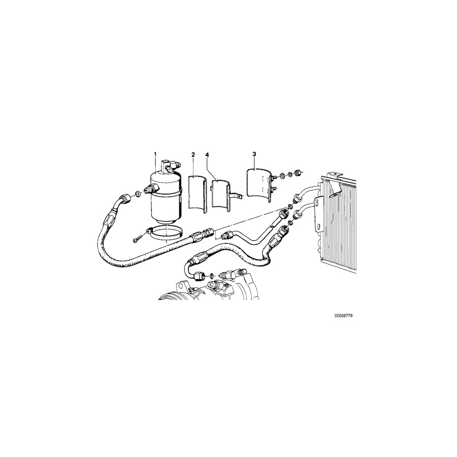 Genuine BMW 64531359152 E12 E24 Holder (Inc. 633CSi, 530i & 628CSi) | ML Performance EU Car Parts