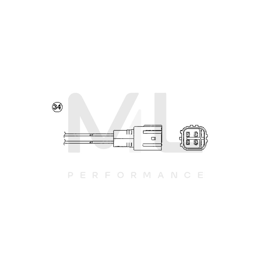 NTK Lambda Sensor / O2 Sensor (NGK 1356) - OZA648-TY13 | ML Car Parts UK | ML Performance