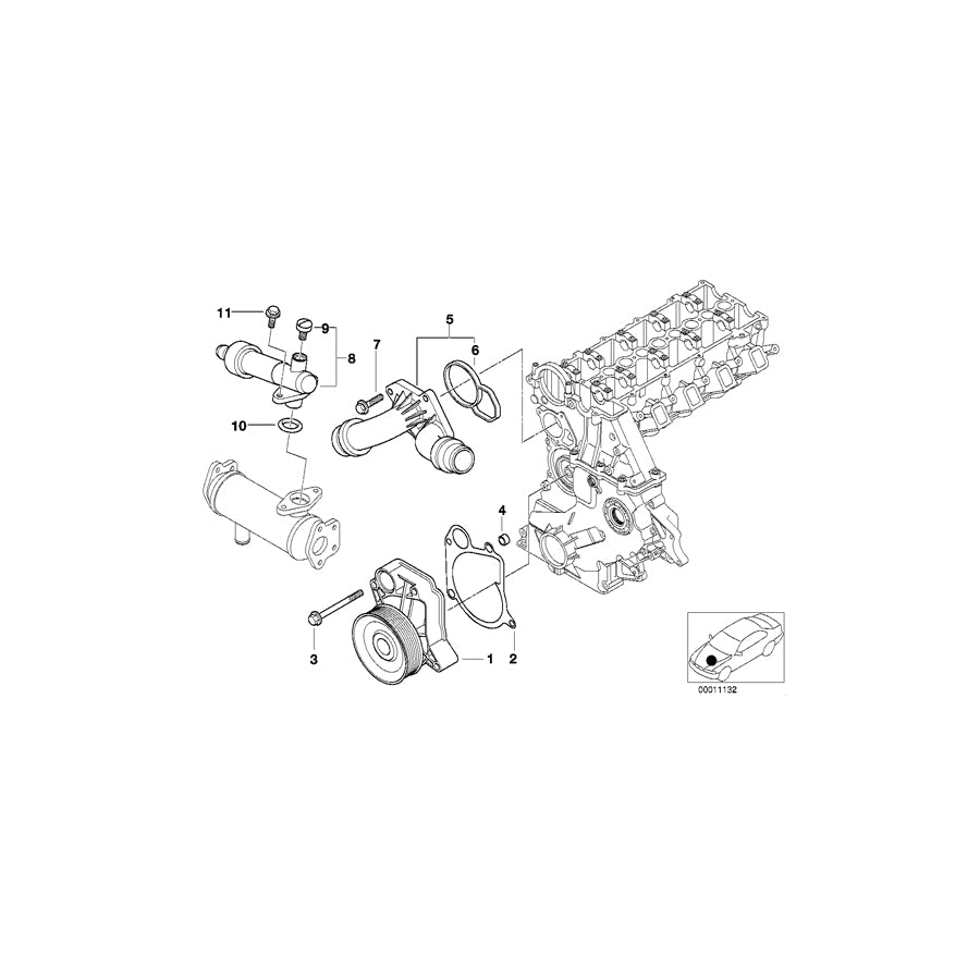 Genuine BMW 11512247196 E46 E39 Gasket Steel (Inc. 318d, 520d & 320d) | ML Performance EU Car Parts