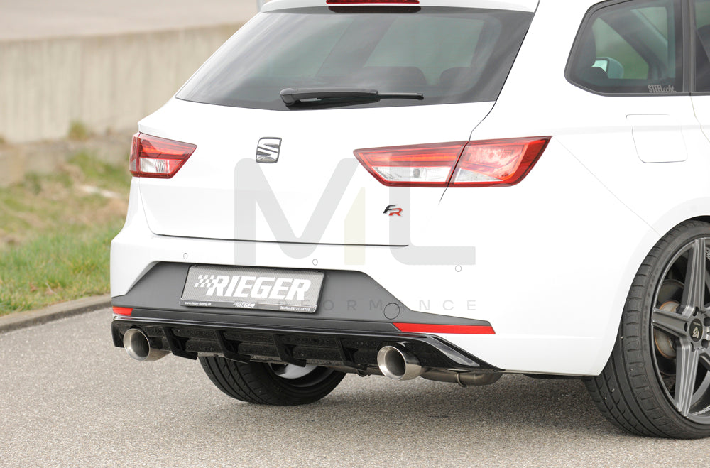 Rieger 00088104 SEAT 5F Leon FR Rear Diffuser 5 | ML Performance EU Car Parts