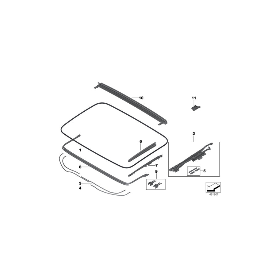 Genuine BMW 54107391880 G31 G32 Rubber Boot (Inc. 520d, 630i & 630dX) | ML Performance EU Car Parts