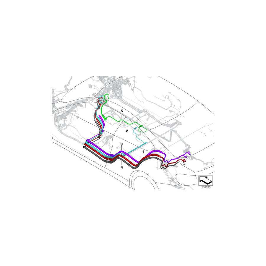 Genuine BMW 61119375520 F34 F34 Hsd Wire TCB-USB-ENTRY (Inc. 330iX, 325d & 320d) | ML Performance EU Car Parts