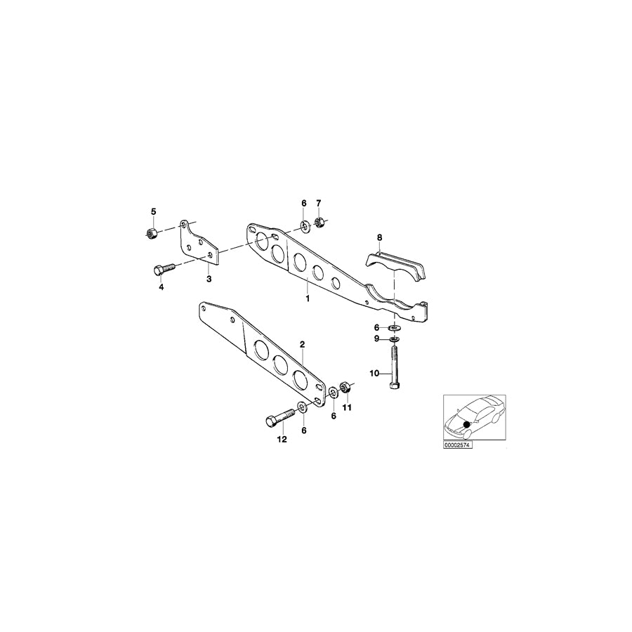 Genuine BMW 18211175021 E23 E32 Pipe Clamp (Inc. 732i, 730i & 730iL) | ML Performance EU Car Parts