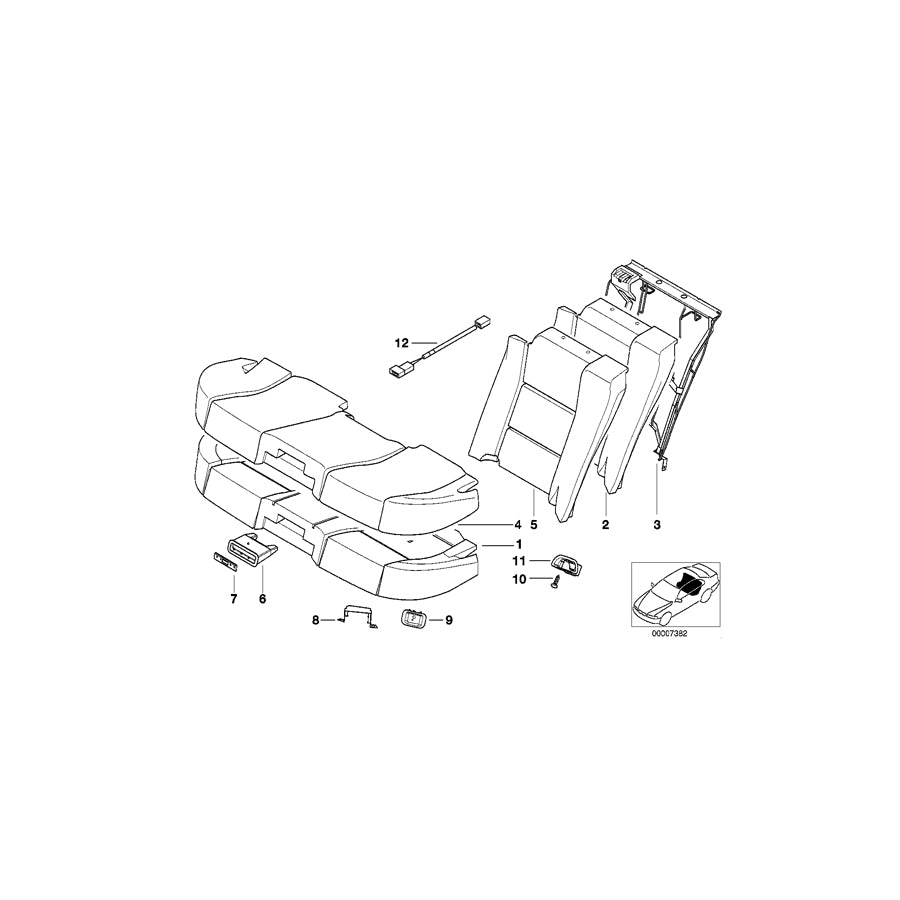 Genuine BMW 52208150868 E38 Cover SCHWARZ (Inc. 735i, 740iL & 750iLS) | ML Performance EU