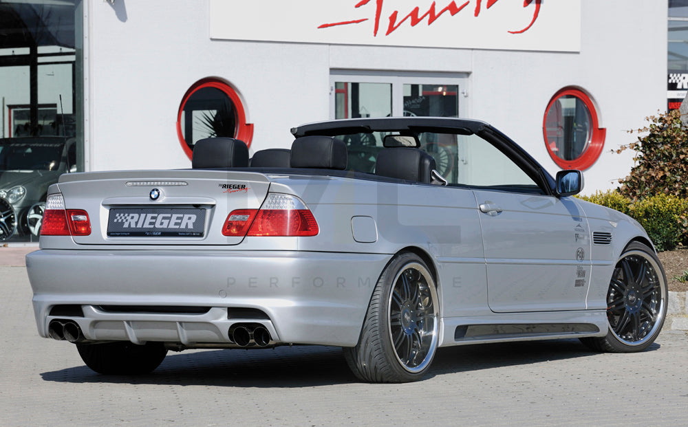 Rieger 00050254 BMW 3 Series E46 Rear Diffuser 2 | ML Performance EU Car Parts