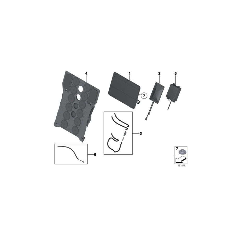 Genuine BMW 52209181843 F03 F02 Massage Mat (Inc. Ghost EWB, 750Li & 740LiX) | ML Performance EU