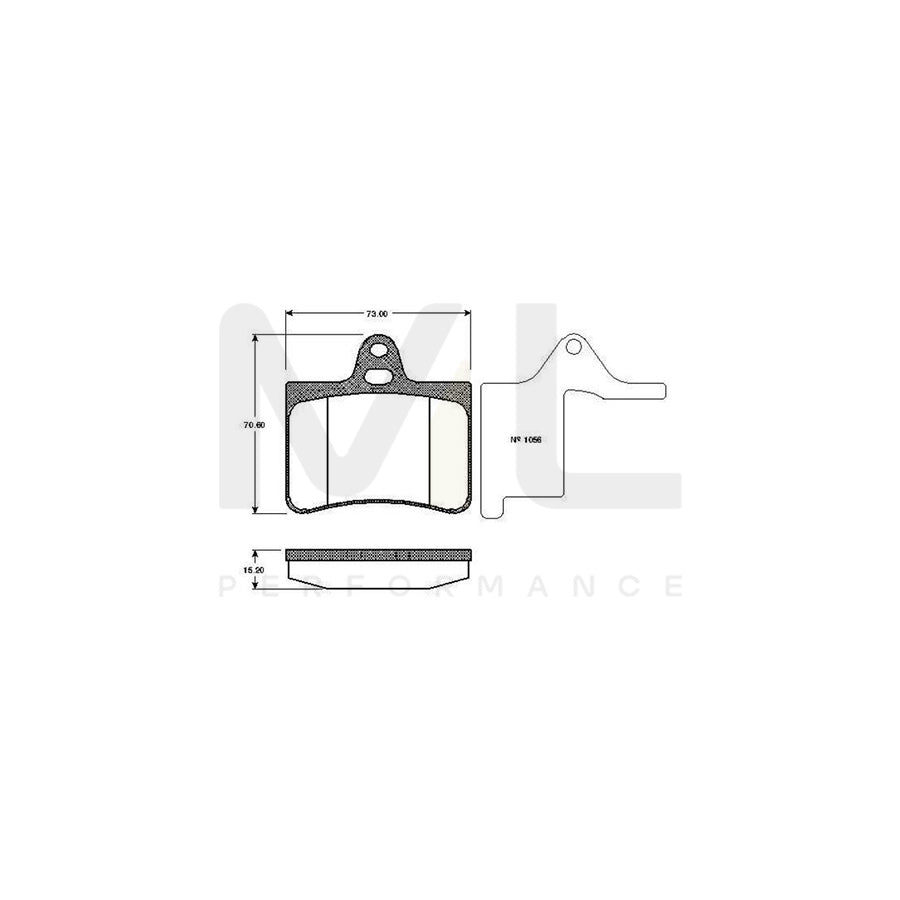 Bosch 0986Tb2400 Brake Pad Set For Citroën C5 Excl. Wear Warning Contact | ML Performance Car Parts