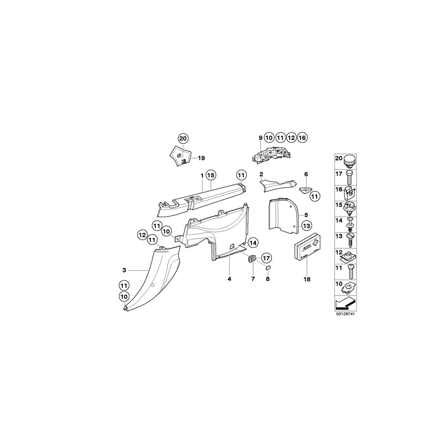 Genuine BMW 51478401834 E36 Rear Right Trunk Trim SCHWARZ (Inc. & Z3 M) | ML Performance EU Car Parts