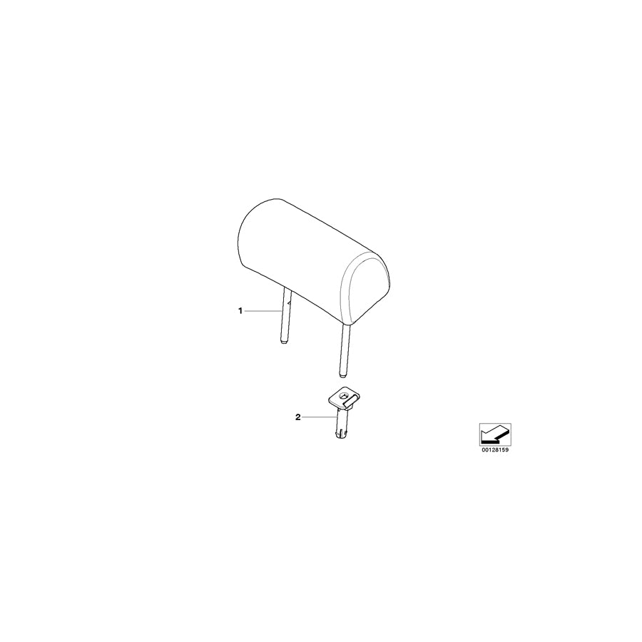 Genuine BMW 52203422308 E83 Headrest Leather TERRACOTTA (Inc. X3 3.0i, X3 3.0si & X3 3.0d) | ML Performance EU Car Parts