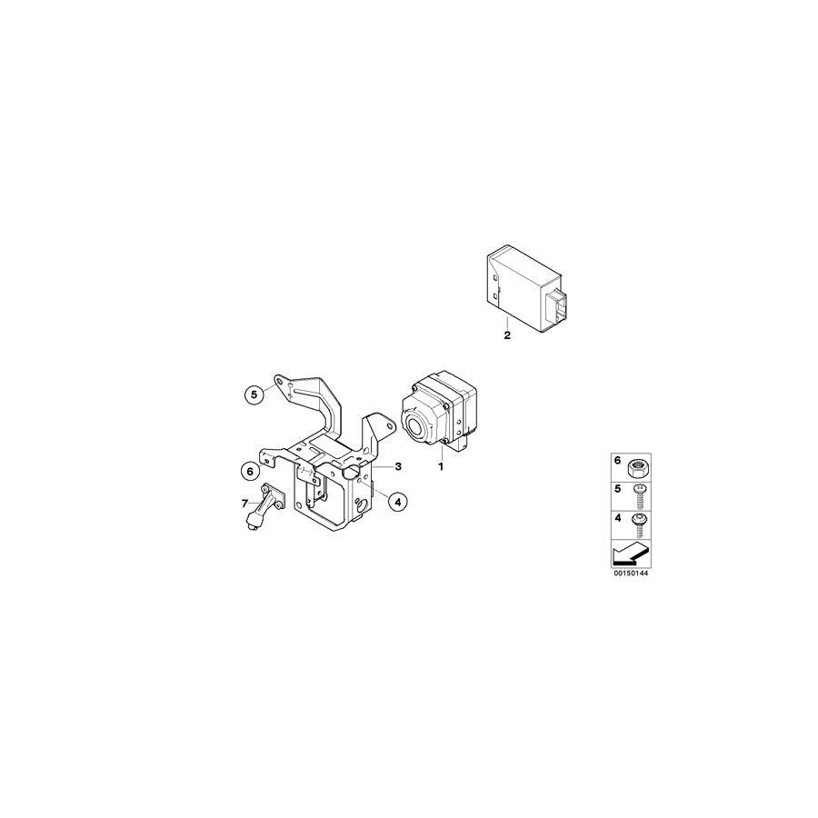 Genuine BMW 66549140527 E63 Bracket, Night Vision Camera (Inc. 630i, 635d & 650i) | ML Performance EU Car Parts
