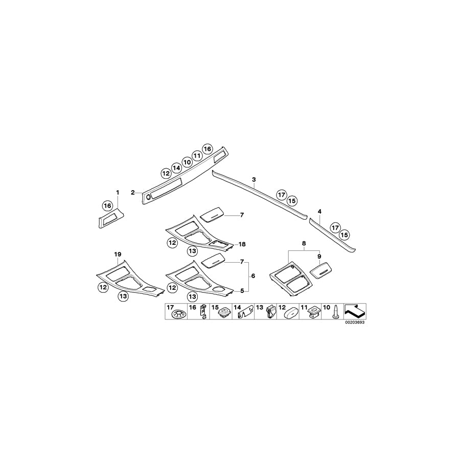 Genuine BMW 51169147396 E92 E93 Cover ALU/FEINSCHLIFF (Inc. 330d, 328xi & 323i) | ML Performance EU Car Parts