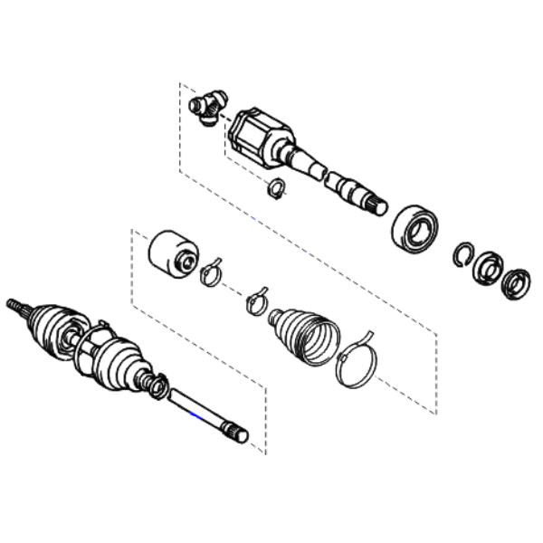 Genuine Lexus 43410-48081 RX Phase 2 O/S Front Driveshaft