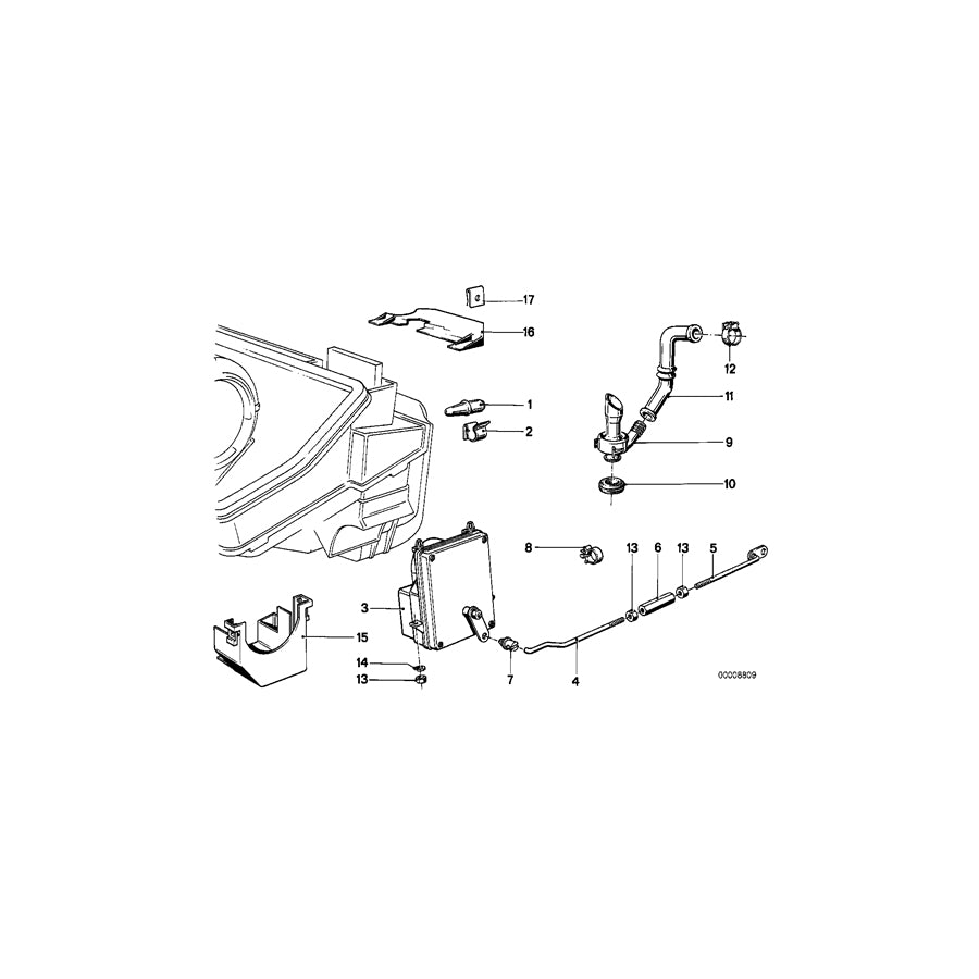 Genuine BMW 64111368449 E23 Outside Temperature Sensor (Inc. 735i, 732i & 733i) | ML Performance EU Car Parts