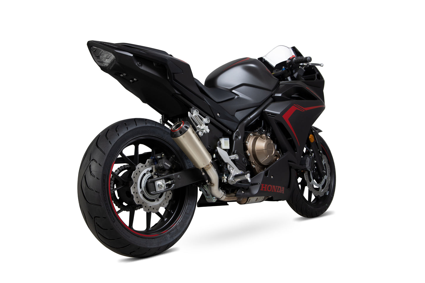 Scorpion PHA186TEO Honda CBR500 R Red Power Slip-On - Titanium Sleeve | ML Performance EU EU