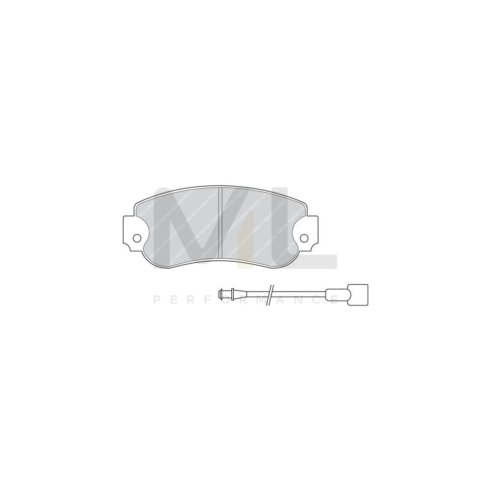 Ferodo Sl Fsl1646 Brake Pad Set With Acoustic Wear Warning | ML Performance Car Parts