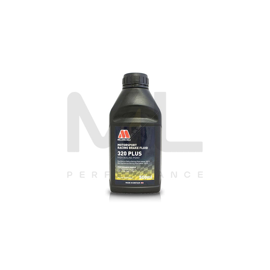 Millers Oils Motorsport Racing Brake Fluid 320 Plus | Engine Oil | ML Car Parts UK | ML Performance