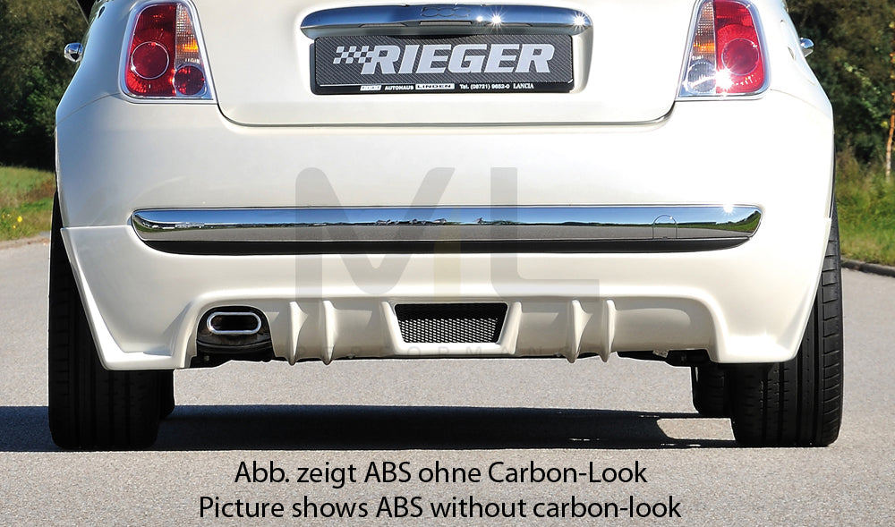 Rieger 00099162 Fiat 500 (312) Rear Diffuser 1 | ML Performance EU Car Parts