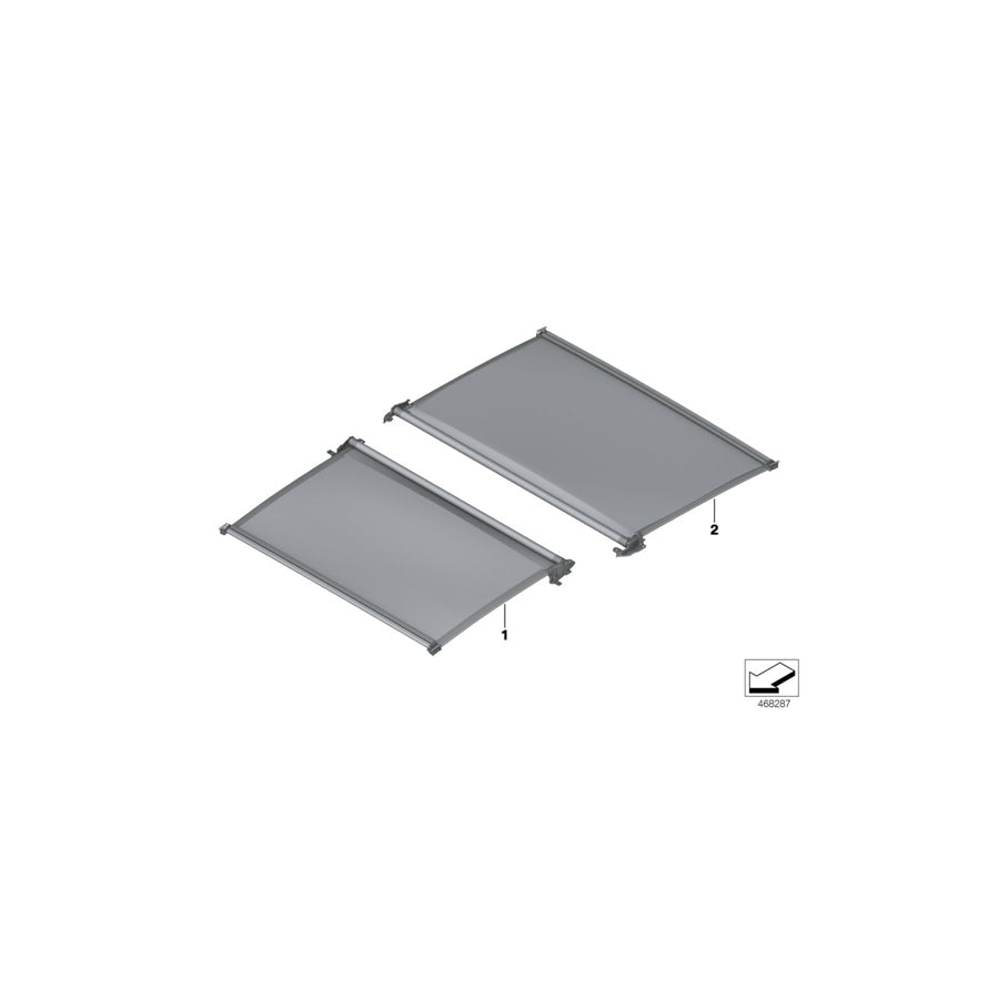 Genuine BMW 54107989111 Roller Sunblind Alcantara Rear TARTUFO (Inc. 740i, 745eX & 750Li) | ML Performance EU