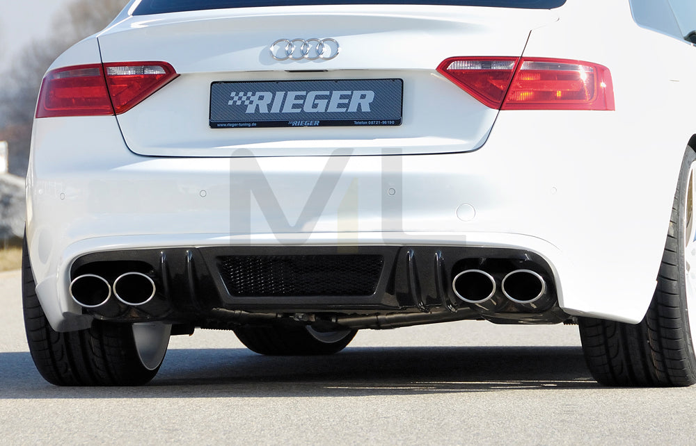 Rieger 00099064 Audi B8 B81 A5 Rear Diffuser 1 | ML Performance EU Car Parts