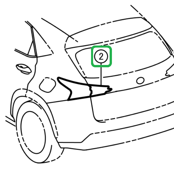 Genuine Lexus 81580-78050 NX Phase 1 O/S Inner Rear Tail Light