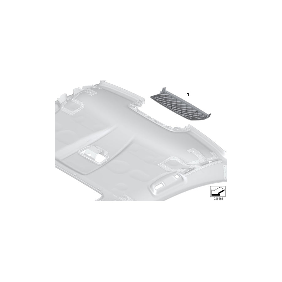 Genuine BMW 51447975736 F01 F04 Cover, Brake Light, Alcantara CHAMPAGNER (Inc. 740d, ALPINA B7L & 760Li) | ML Performance EU Car Parts