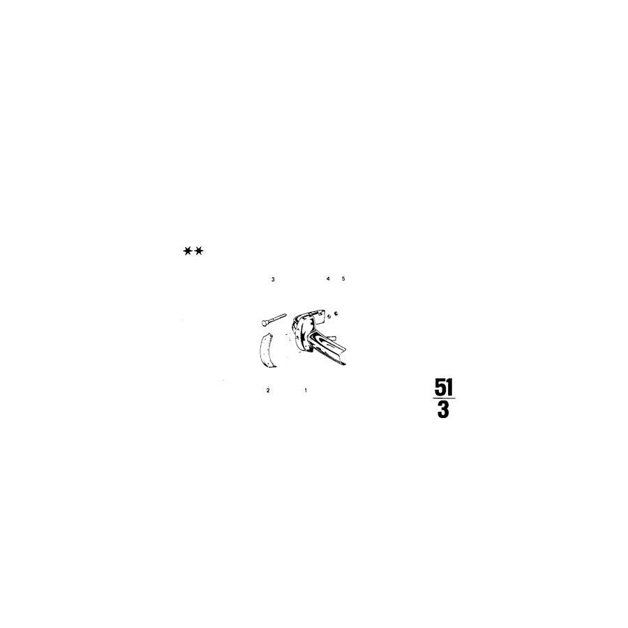 Genuine BMW 51111816422 Bumper Over-Rider RECHTS USA (Inc. 2000, 2002 & 1602) | ML Performance EU Car Parts