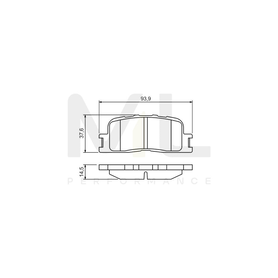 Bosch 0986494359 Brake Pad Set BP1267 | ML Performance Car Parts