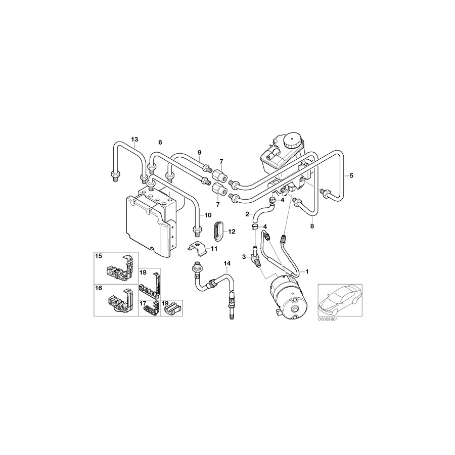 Genuine BMW 34326761169 E46 Pipe M12/M12 (Inc. 330xd, 330xi & 325xi) | ML Performance EU Car Parts