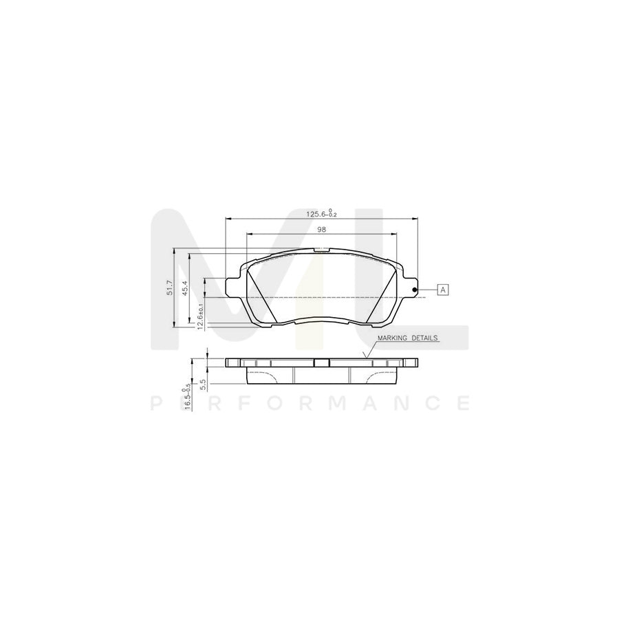Bosch 0986Tb3083 Brake Pad Set Excl. Wear Warning Contact | ML Performance Car Parts
