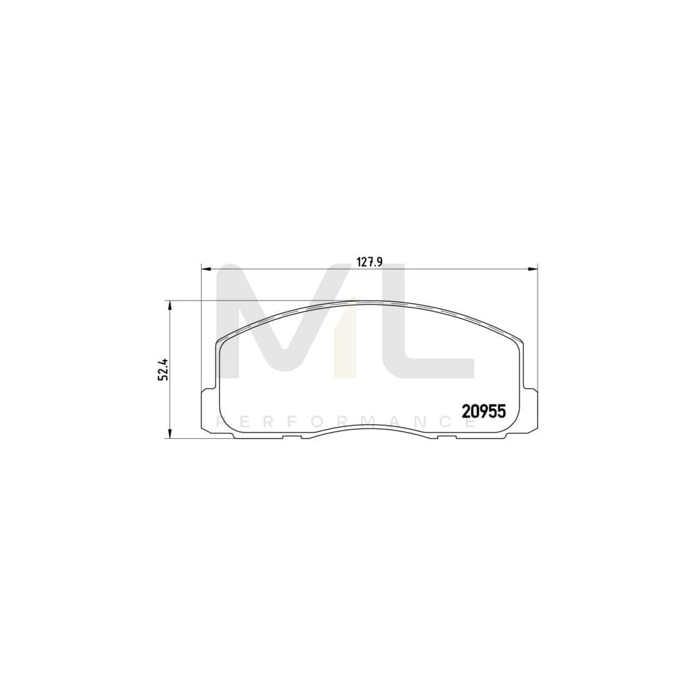 Brembo P 54 006 Brake Pad Set Excl. Wear Warning Contact | ML Performance Car Parts