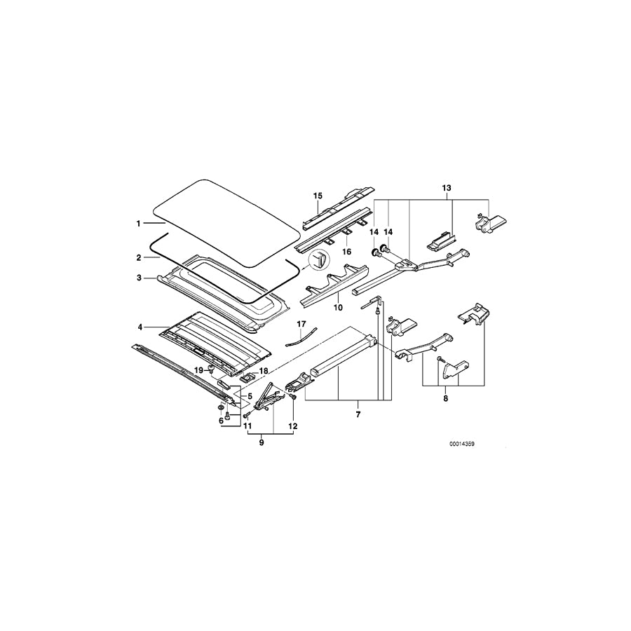 Genuine BMW 54128173103 E38 Cross Member (Inc. 740d, 750iL & 730iL) | ML Performance EU