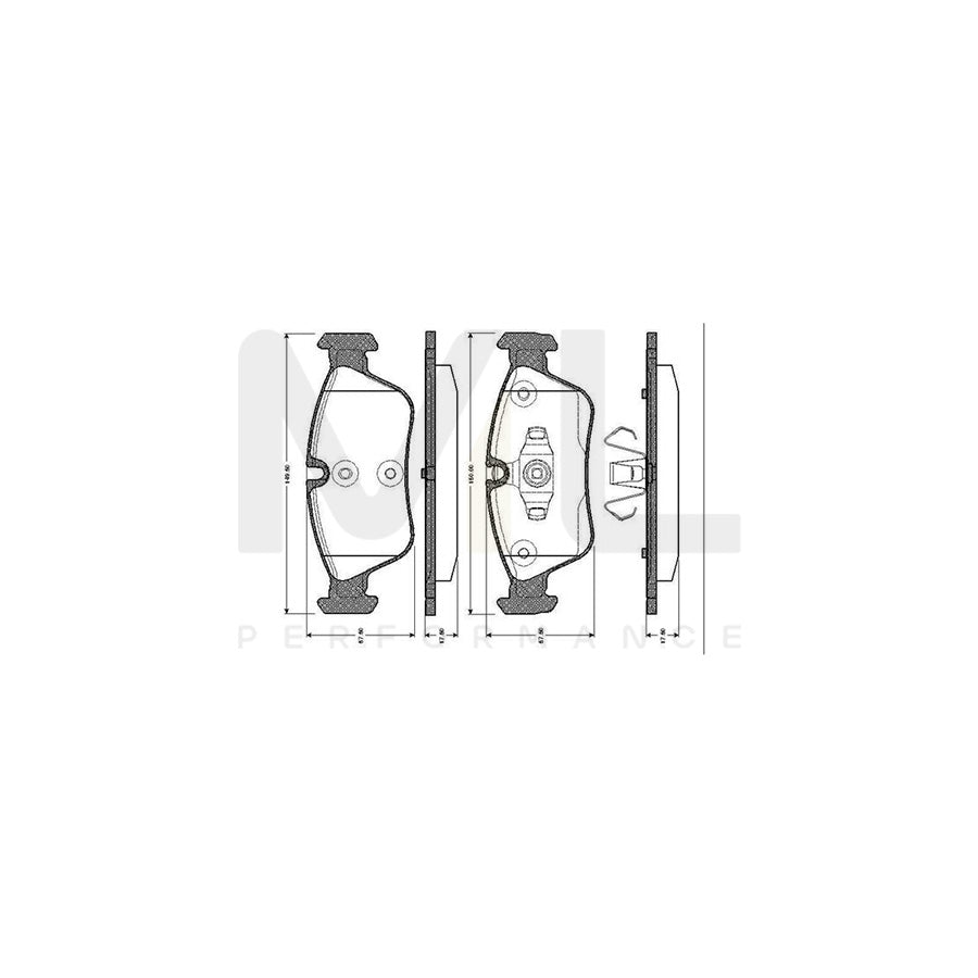 Bosch 0986Tb2668 Brake Pad Set Excl. Wear Warning Contact | ML Performance Car Parts