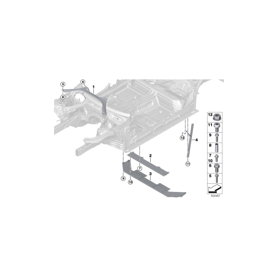 Genuine BMW 51617447400 G20 Torsion Link, Rear Right PHEV (Inc. & 330e) | ML Performance EU Car Parts