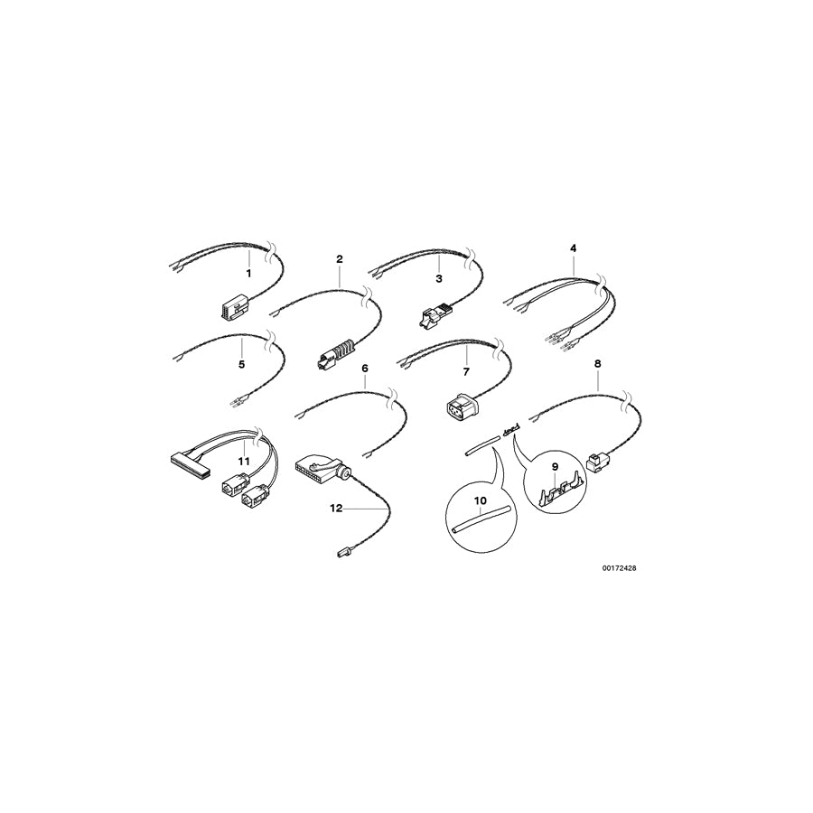 Genuine BMW 61113413972 E83 E83 Rep.Cable F Left Column B /Control Unit (Inc. X3 1.8d, X3 3.0si & X3 3.0d) | ML Performance EU Car Parts