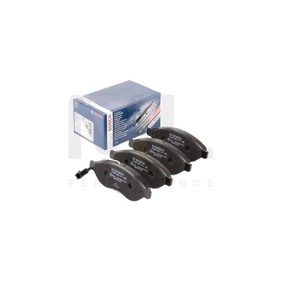 Bosch 0986494111 Brake Pad Set With Integrated Wear Sensor, With Anti-Squeak Plate BP1021 | ML Performance Car Parts